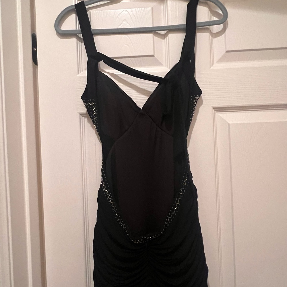 MAXI BLACK DRESS GOWN FROM BCBG MAX AZRIA SIZE S - Picture 9 of 15